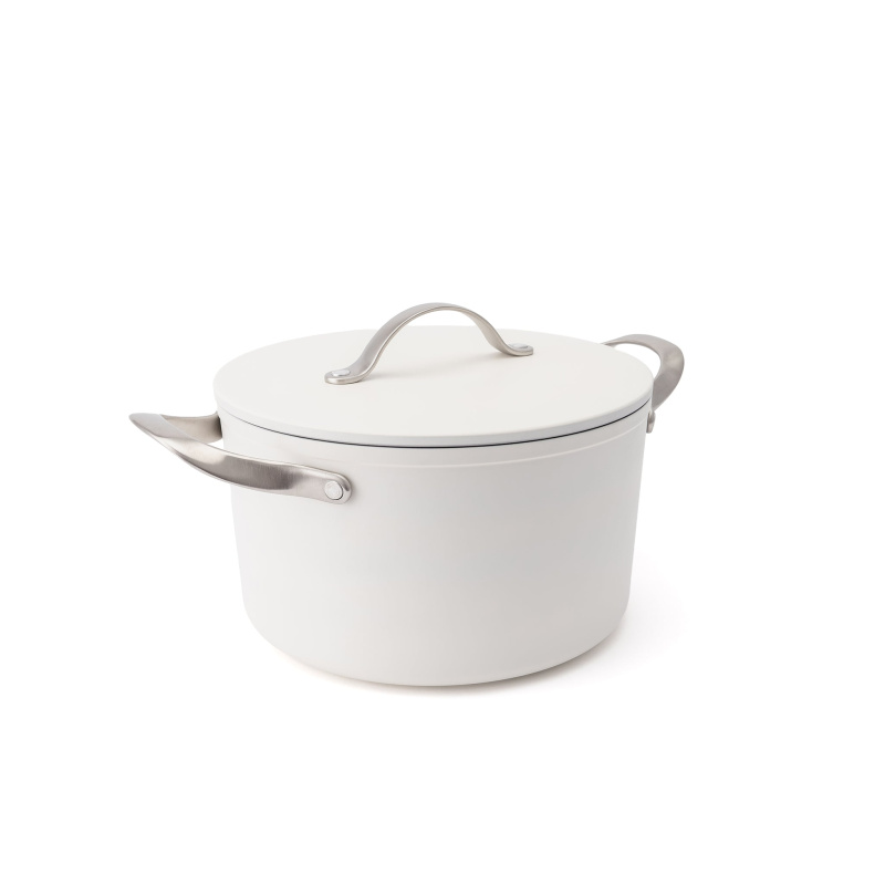 Elmich Nepřilnavý keramický hrnec Zen Ø 24 cm (5,5 l) - krémově bílá
