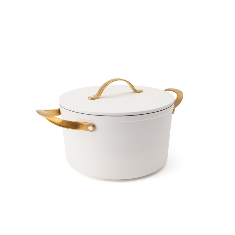 Elmich Nepřilnavý keramický hrnec Zen Ø 24 cm (5,5 l) - krémovo zlatá