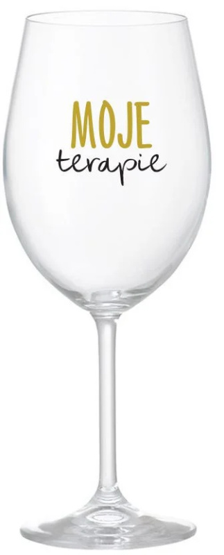 MOJE TERAPIE - čirá sklenice na víno 350 ml