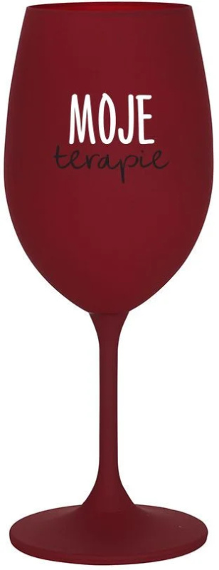 MOJE TERAPIE - bordo sklenice na víno 350 ml