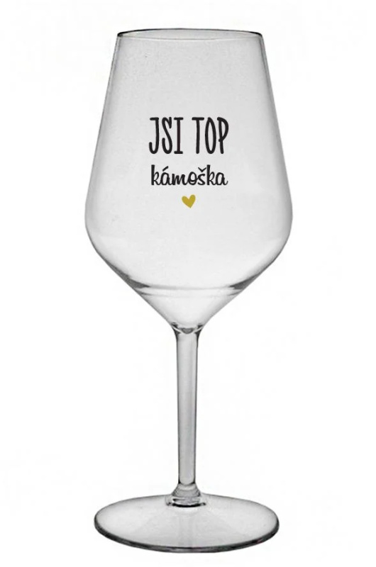JSI TOP KÁMOŠKA - čirá nerozbitná sklenice na víno 470 ml