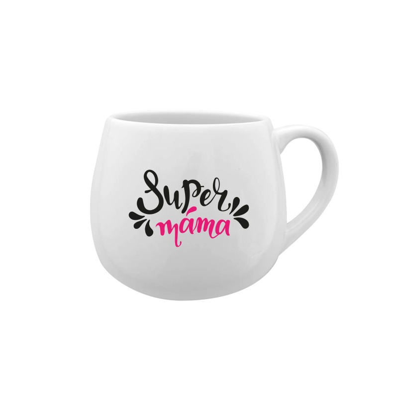 SUPER MÁMA (SPECIÁLNÍ EDICE) - bílý keramický hrníček 300 ml