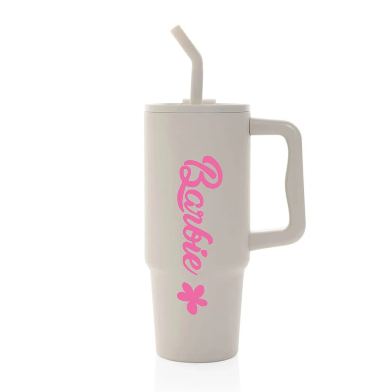 BARBIE - béžový cestovní termohrnek 900 ml