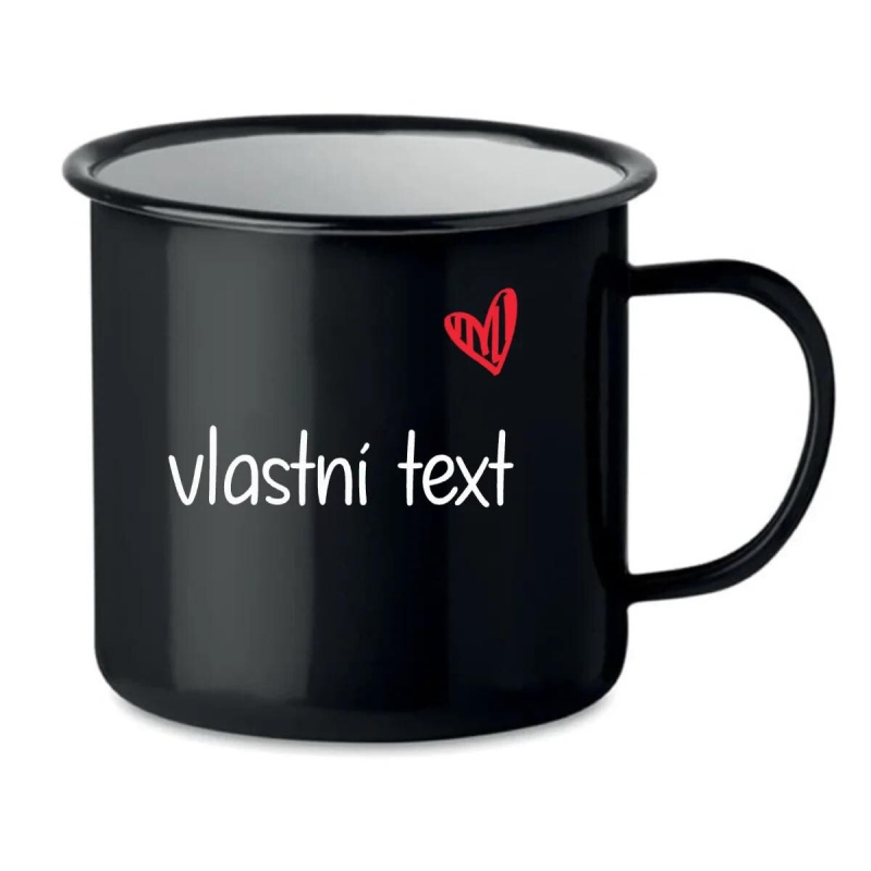 Vlastní text na retro plecháček