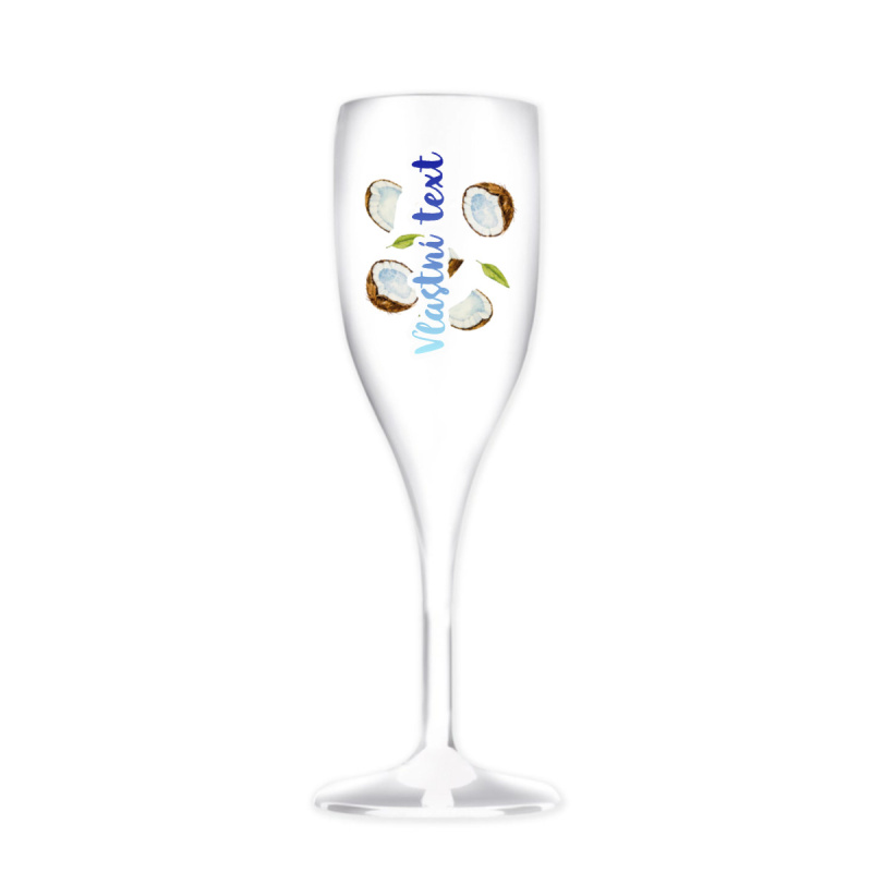 Personalizovaná nerozbitná prosecco sklenice s letním ovocem