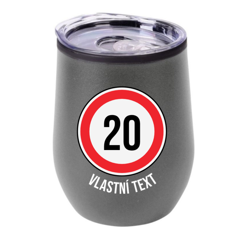 Personalizovaný termohrnek "BOWL" - narozeninová dopravní značka