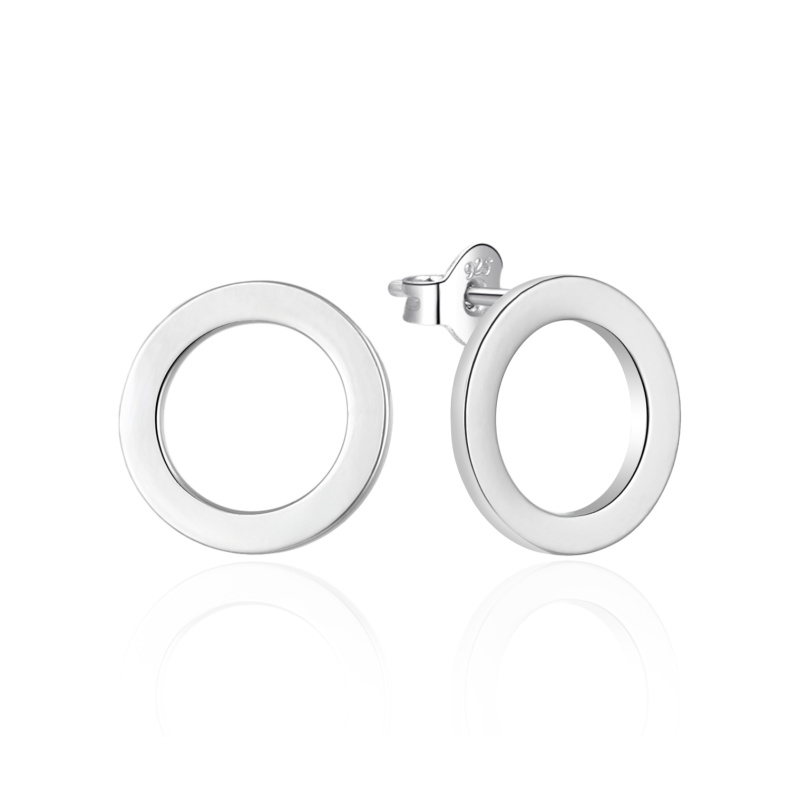 Agato Minimalistické stříbrné náušnice AGT-E235P