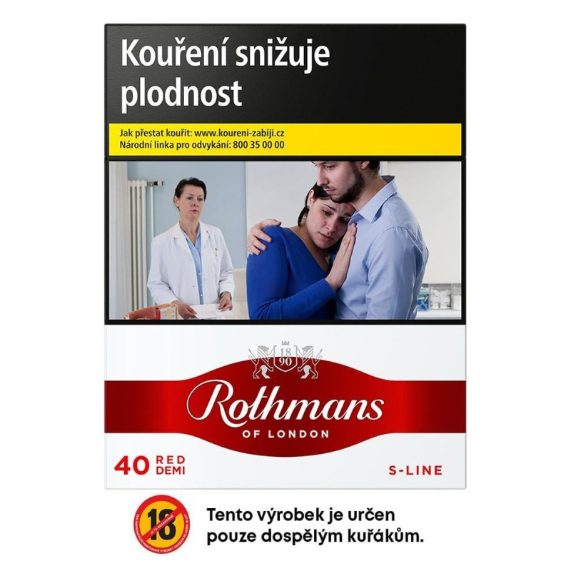 Rothmans S-Line 40s Red