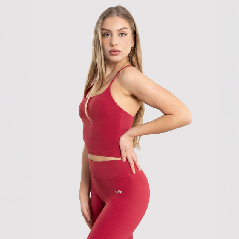 Exalted dámský StrapTop Elite červená - S
