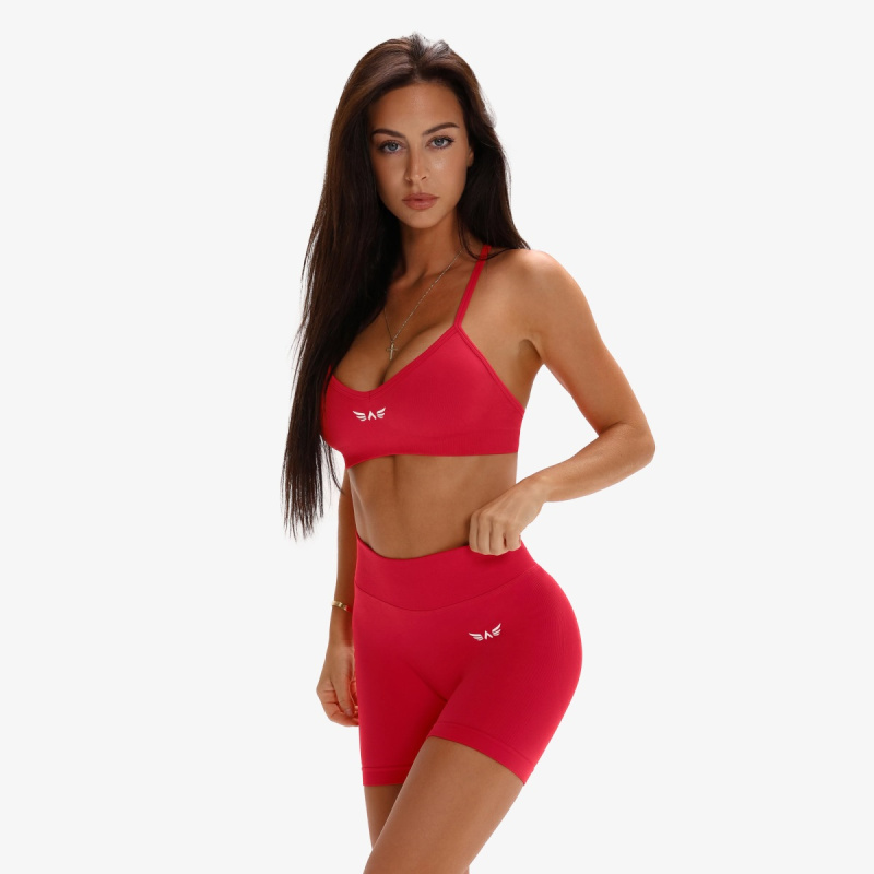 Dámská bezešvá sportovní podprsenka exalted impact shape 2.0 červená xs