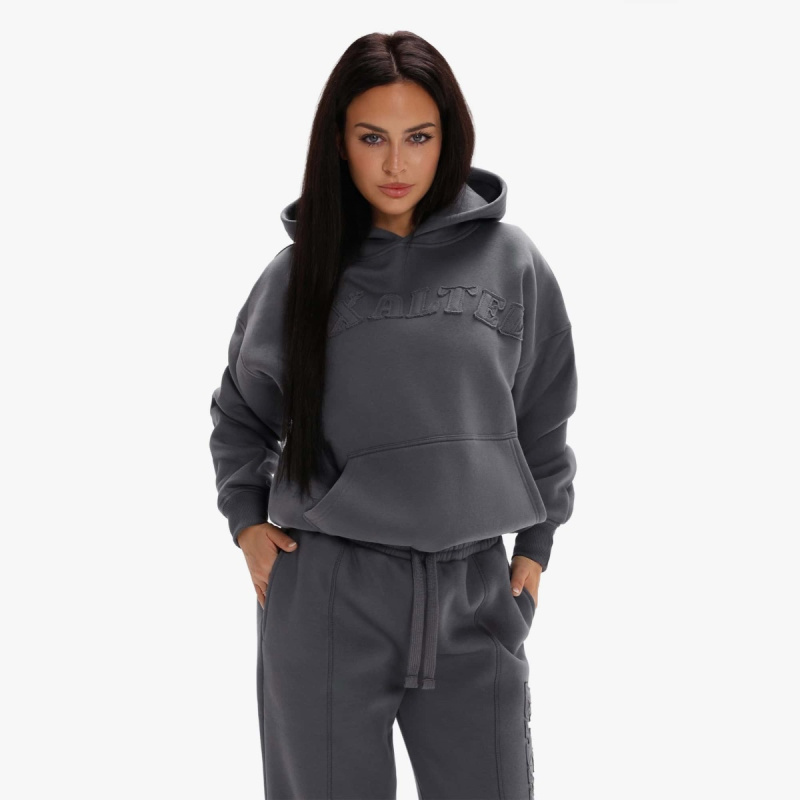 Dámská mikina exalted comfy-nest™ ripped šedá xxs