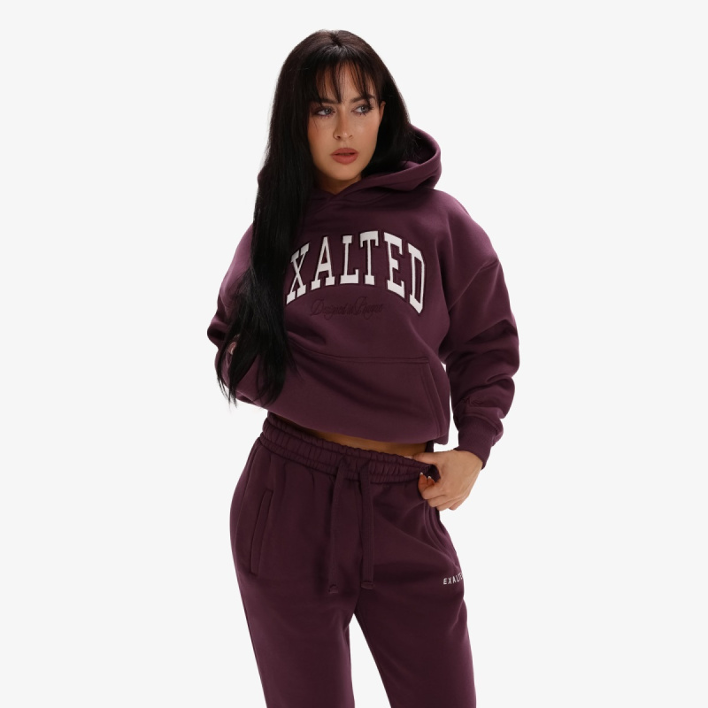 Dámská mikina exalted comfy-nest™ icon vínová l