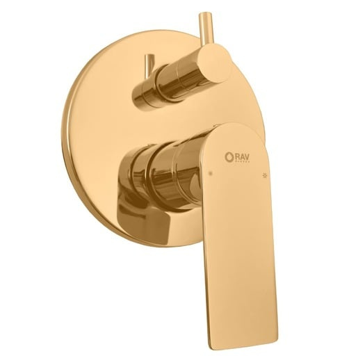 RAV SLEZÁK Nil vanová baterie včetně podomítkového tělesa zlatá kartáčovaná NL185ZK
