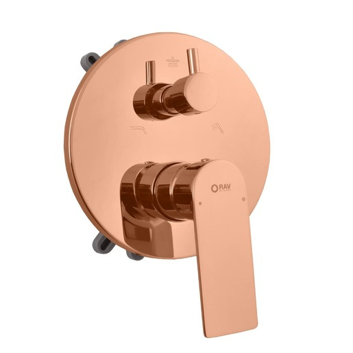 RAV SLEZÁK Nil vanová baterie včetně podomítkového tělesa růžové zlato lesklé NL187BOXZRL
