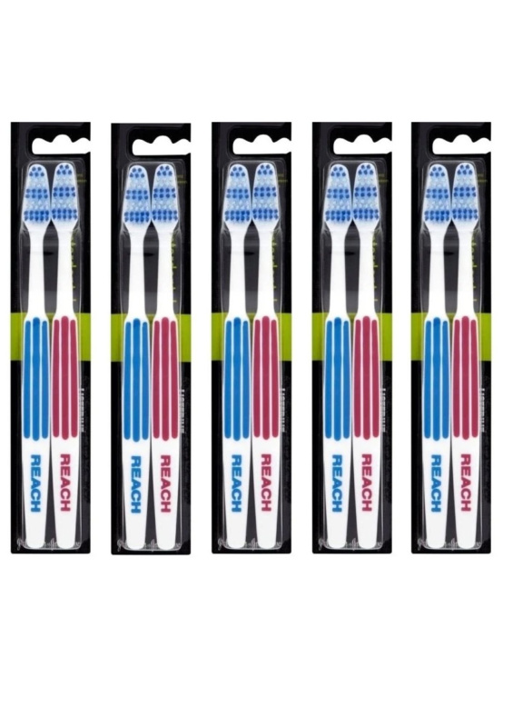 Listerine Reach Interdental tvrdý zubní kartáček DUOPACK, 5x