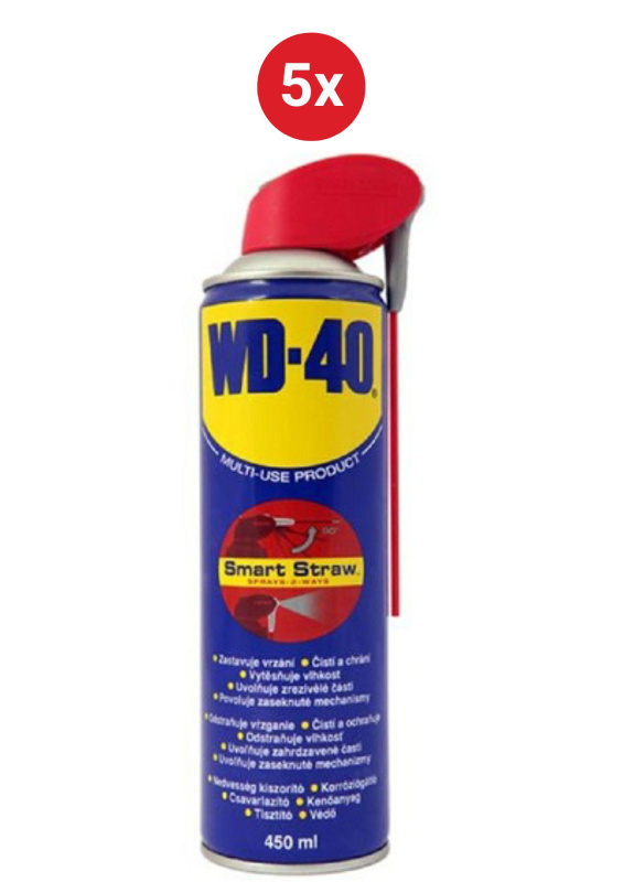 Mazadlo WD-40 450ml univerzální mazivo smart straw, 5x