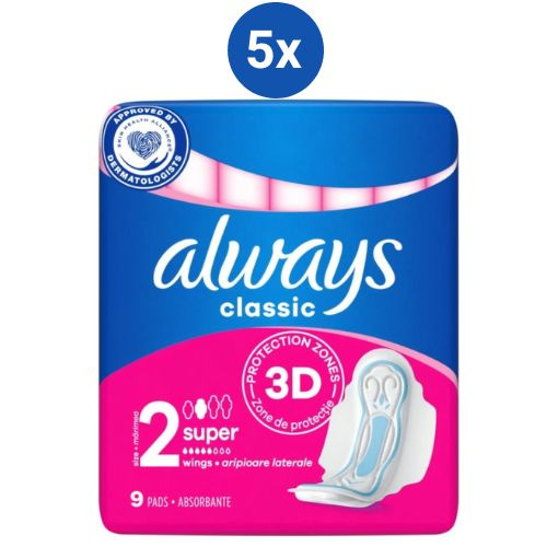 Always vložky Classic 5x9ks Maxi