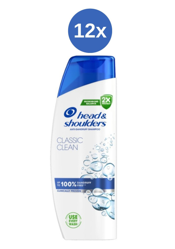 H&S šampon Classic Clean 12x250ml