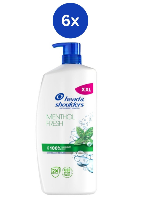 H&S šampon 6x800ml Menthol