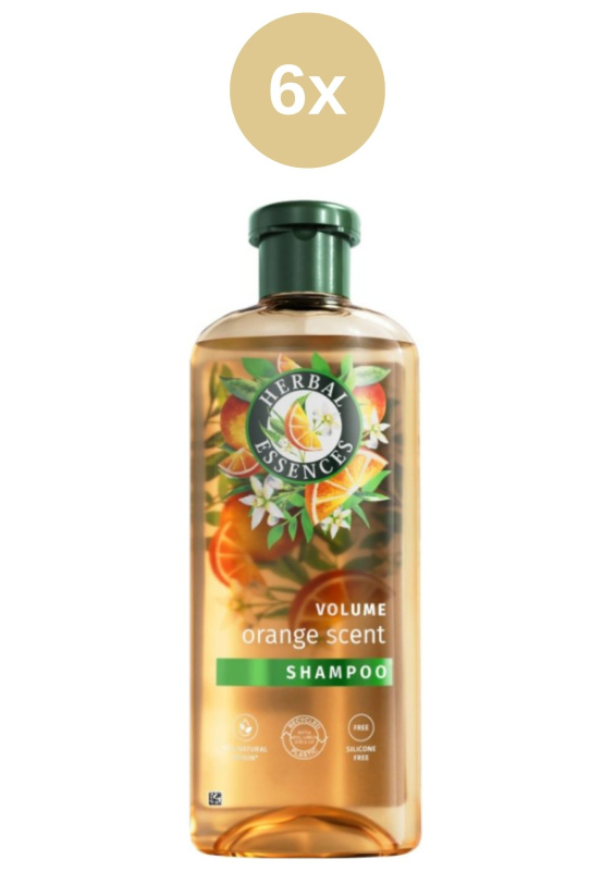 Herbal Essences šampon 96% Natural origin Orange 6x350ml