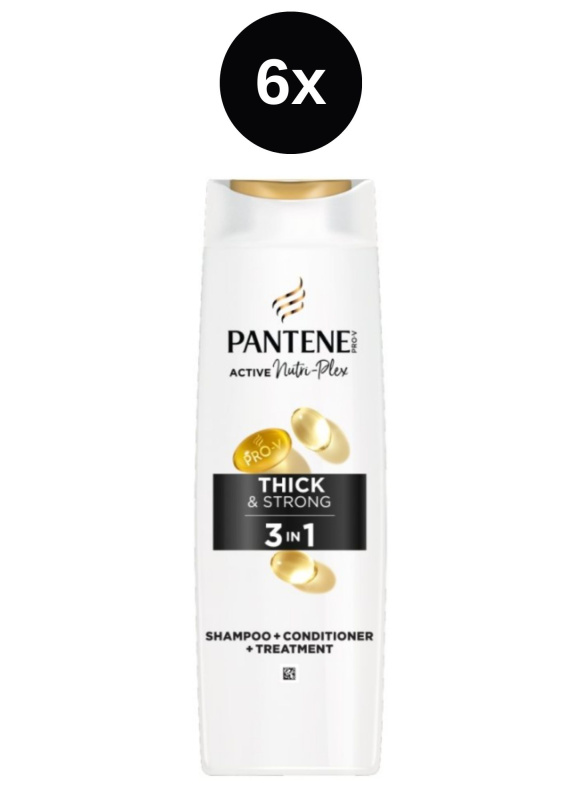 Pantene šampon 3v1 Thick&Strong 6x325ml