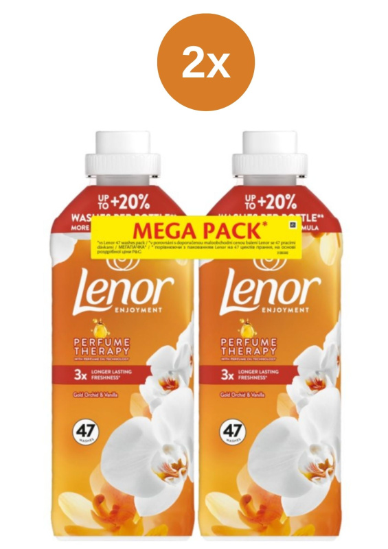 Lenor aviváž Gold Orchid & Vanilla duopack 2x(2x987ml)94PD
