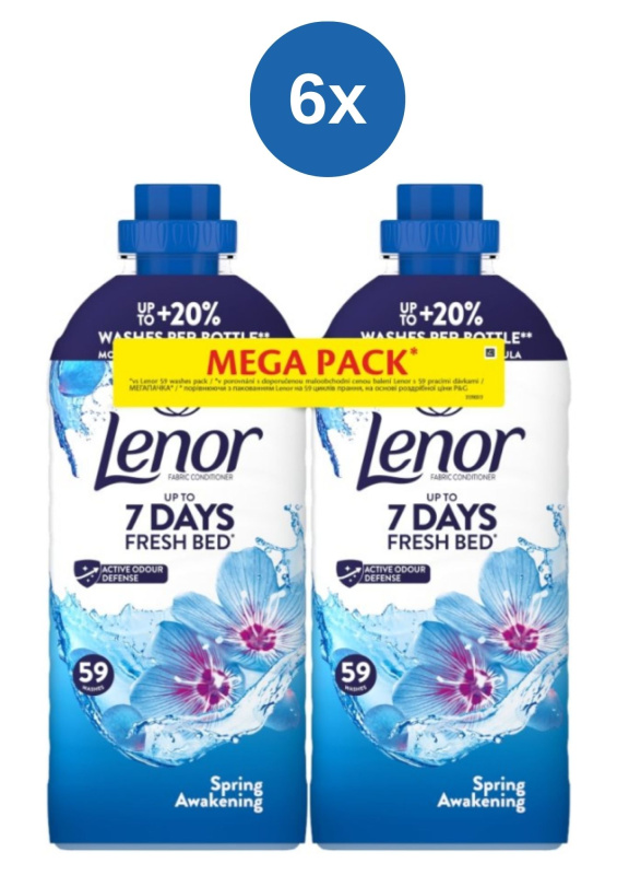 Lenor aviváž Spring duopack 6x(2x1239ml)118PD