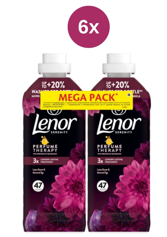 Lenor aviváž Diamond & Lotus Flower duopack 6x(2x987ml)94PD