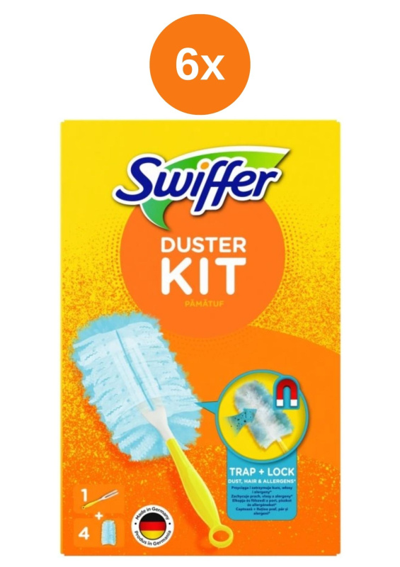 6x Swiffer Duster Kit držák  náhradní prachovky 4 ks