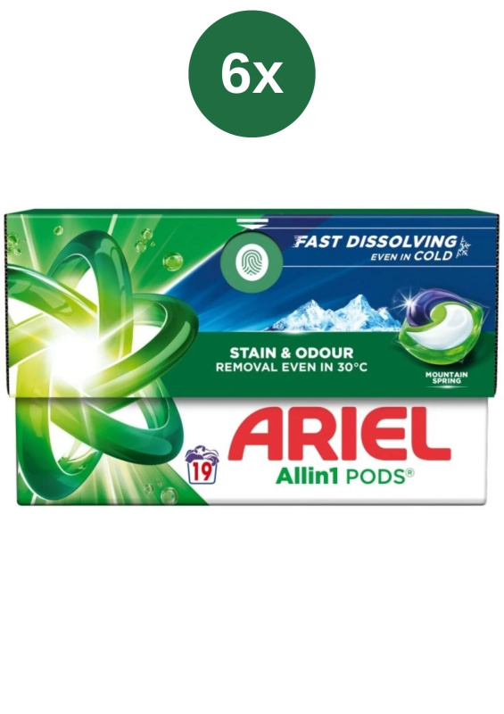 Ariel kapsle Mountain Spring krabice 6x19ks