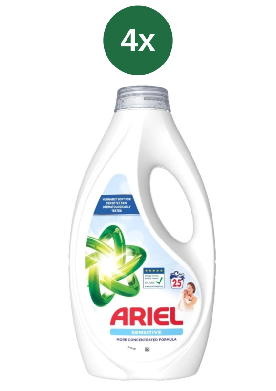 Ariel gel Sensitive 4x1.125l/25PD