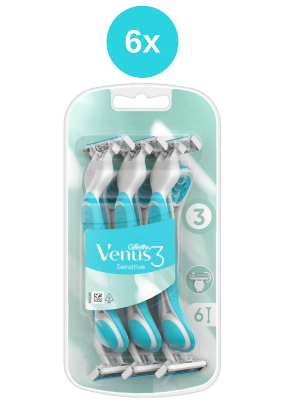 Venus 3 Sensitive holítko -  6x6ks/balení