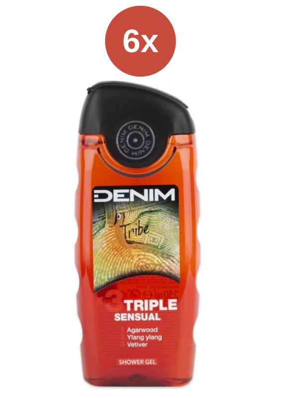 Denim Tribe sprchový gel 6x250ml