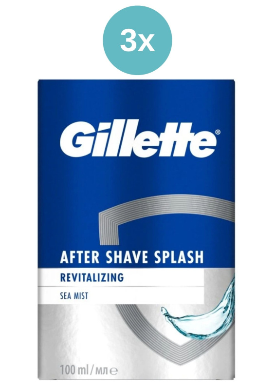 Gillette series voda po holení 3x100ml Revitalizing