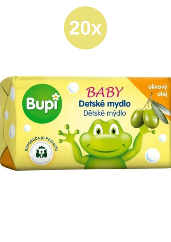 Bupi Baby mýdlo s olivovým olejem  20x100 g