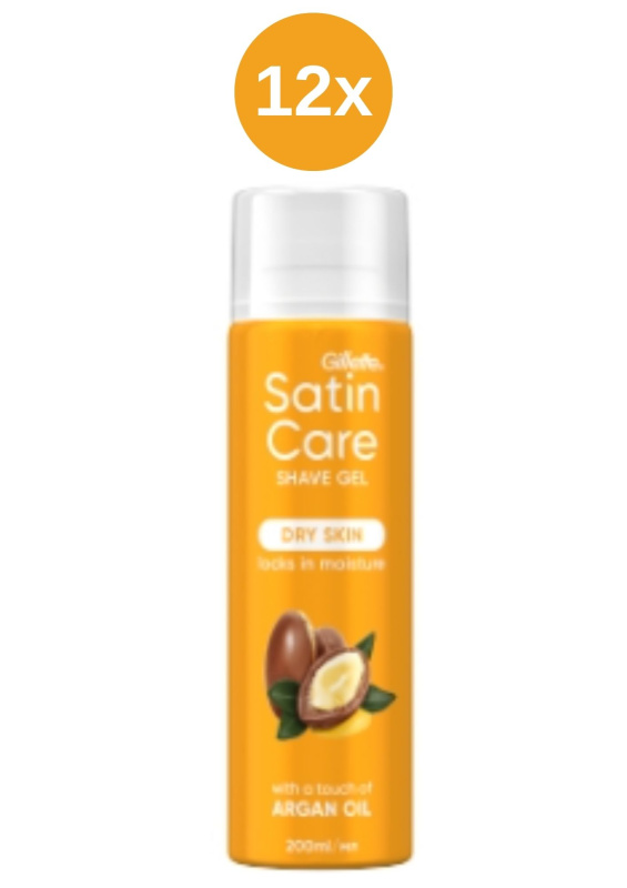 Satin Care gel 12x200ml ArganOil