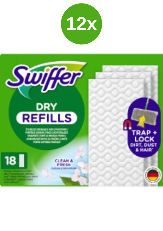 Swiffer Prachovky podlaha 12x(18ks/kra)