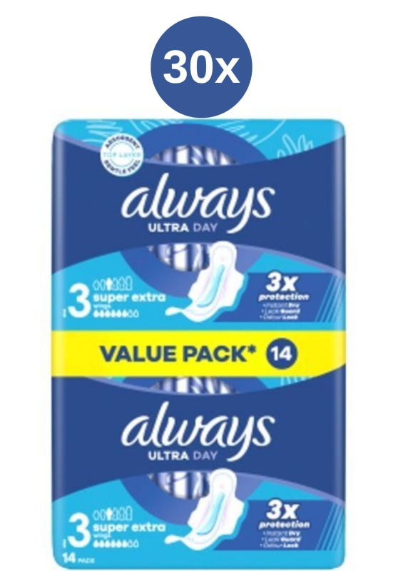 Always vložky 30x(14ks/fol)UltraDuoSupExtra