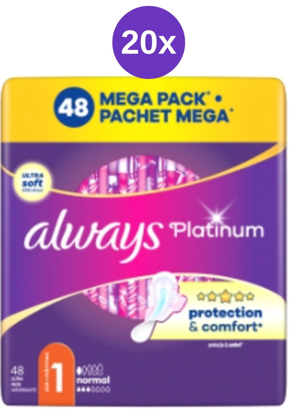 Always vložky 20x(48ks/fol) Pl Normal Mega