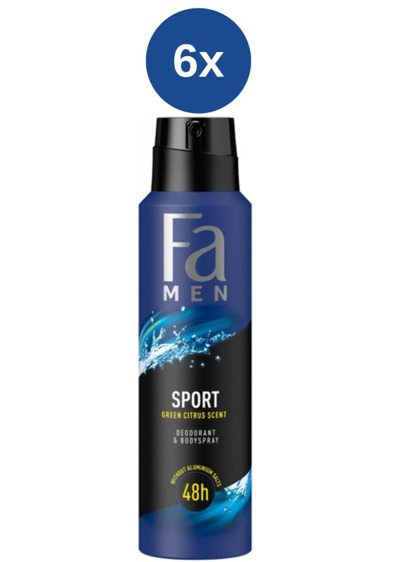 FA Deo Men 6x150ml Sport Ks