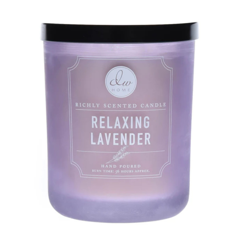 DW Home Signature Relaxing Lavender vonná svíčka black lid 425 g