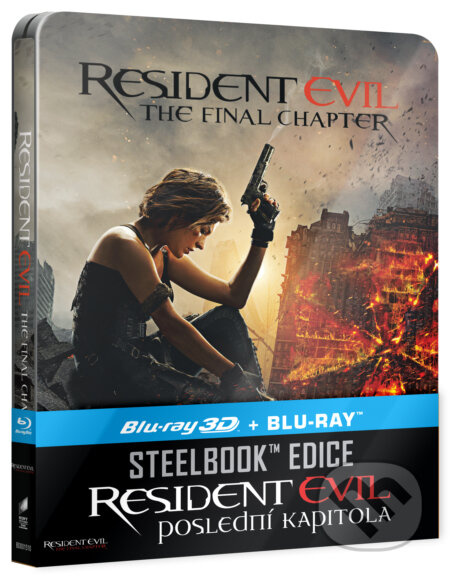 Resident Evil: Poslední kapitola 3D Steelbook (3D + 2D) - film z kategorie Akční sci-fi