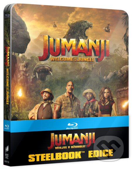 Jumanji: Vítejte v džungli! Steelbook (US artwork) - film z kategorie Dobrodružné filmy