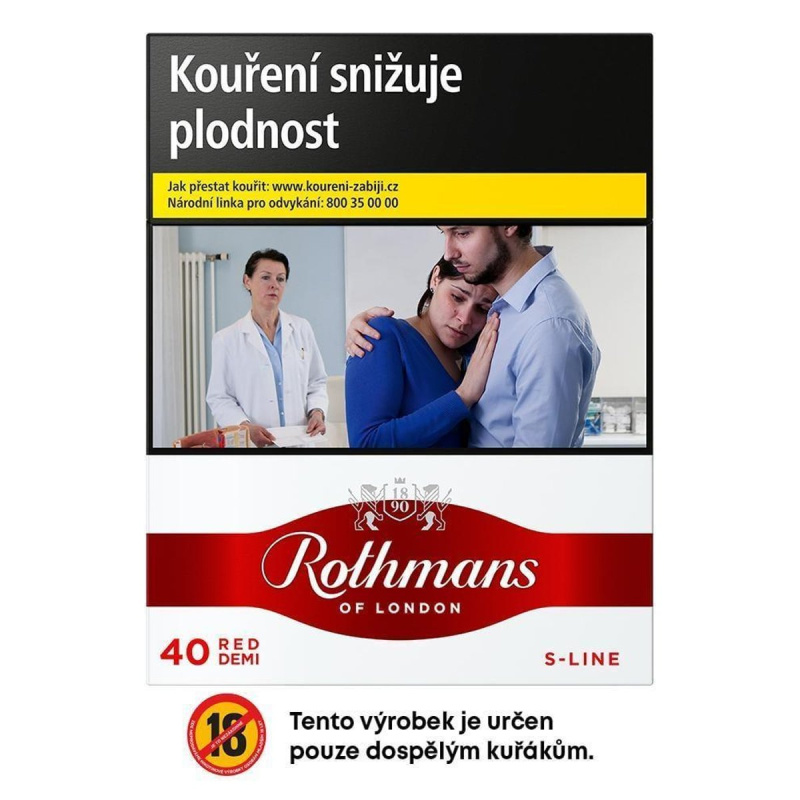 Rothmans S-Line 40s Red