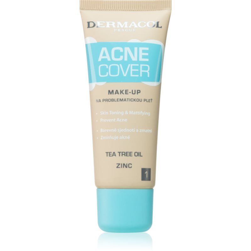 Dermacol Acne Cover zklidňující make-up s Tea Tree oil odstín No.1 30 ml