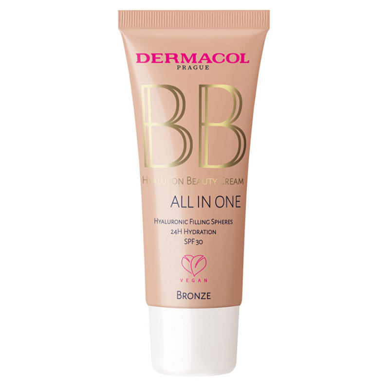 Dermacol Hyaluron Beauty Cream hydratační BB krém SPF 30 odstín No. 2 Bronze 30 ml