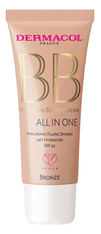 Dermacol Hyaluron Beauty Cream hydratační BB krém SPF 30 odstín No. 2 Bronze 30 ml