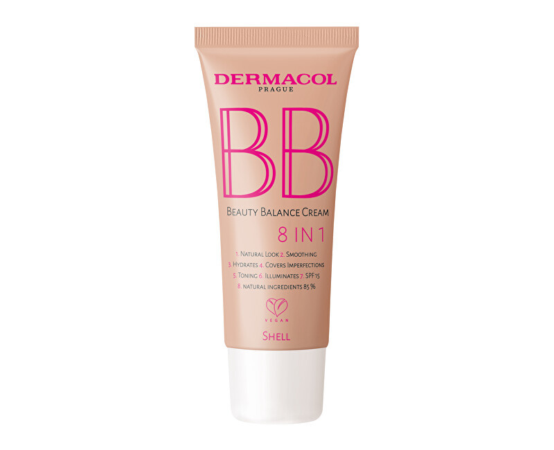Dermacol Beauty Balance BB krém s hydratačním účinkem SPF 15 N.3 Shell 30 ml