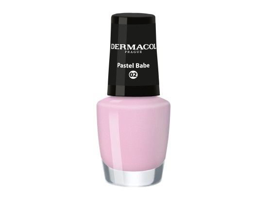 Dermacol Mini lak na nehty odstín 02 Pastel Babe 5 ml
