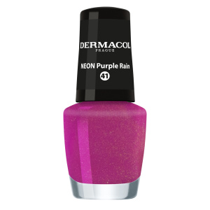 Dermacol Neon neonový lak na nehty odstín 41 Purple Rain 5 ml